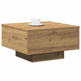 vidaXL Table Basse Chêne Artisanal 55 x 55 x 31 cm, Table de Salon, café Moderne, Fini Minimaliste, Surface Pratique pour Un Style Urbain