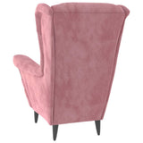 Bussandri Exclusive - Fauteuil velours rose