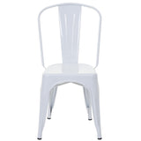 Décoshop26 Chaise de Salle à Manger Style Industriel Factory métal Blanc 04_0002026