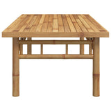 vidaXL Table Basse 110x55x35 cm Bambou, Table d'appoint, Bout de canapé, Table d'accent, Table de Salon, Table Centrale, Table d'extrémité