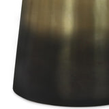 SIMPLIHOME Toby Table d'appoint Industrielle Moderne en métal de 43,2 cm de Large, ombré doré/Noir, entièrement assemblée pour Le Salon et la Chambre à Coucher
