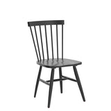 AC Design Furniture Susanne Chaises de salle à manger Lot de 2, H: 86 x l: 50,5 x L: 49,5 cm, Noir, Bois, 2 pc