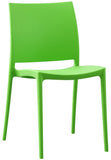 CLP Chaise de Jardin empilable et resistante aux intemperies Meton, Fauteuil avec Dossier, Resistant aux UV, Chaise exterieure en Plastique Couleur:Vert
