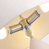Lampe Champignon Moderne LED Lampe de Chevet Lampea Poser Protection Yeux Bureau Chambre Salon Hôtel Métallique 28x40CM,White