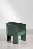 SKLUM Fauteuil en Velours Xastru Vert Jungle