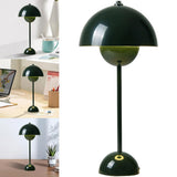 Starnearby Lampe de Table LED Pot de Fleurs, Lampe de Chevet Rechargeable Sans Fil, Lampes Champignon Tactile Dimmable avec 3 Modes de Luminosité, Lampes de Bureau Décorative Rétro