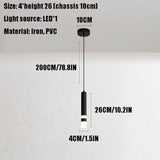 MODEBHD Lampes suspendues modernes noires simples, lampe suspendue en acrylique à bulles de lumière chaude LED intégrée 3000K, lampes suspendues de plafond éclairées au-dessus de l'évier de l'îlot de