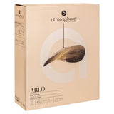 Atmosphera - Suspension Arlo - Abat-jour en Métal Doré D80cm - Ampoule Non Incluse E27 25W - Luminaire pour Salon, Cuisine, Bureau, Chambre