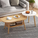IMYOGI Table Basse de Salon exquise, Table d'appoint pour canapé Double, Petite Table multifonctionnelle/Table de Loisirs (Couleur : C, Taille : 80+40 cm)