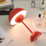 Starnearby Lampe de Table LED Pot de Fleurs, Lampe de Chevet Rechargeable Sans Fil, Lampe Champignon Tactile Dimmable avec 3 Modes de Luminosité, Lampe de Bureau Décorative Rétro