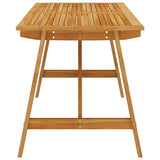vidaXL Table à Dîner de Jardin Table de Salle à Manger Table de Patio Meuble de Jardin Extérieur Terrasse 140x70x73,5 cm Bois d'Acacia Massif