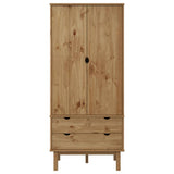 vidaXL Garde-Robe Armoire de Rangement Organisateur de Vêtements Meuble de Rangement Maison Intérieur 76,5x53x172 cm Bois Massif de Pin