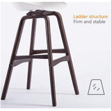 Lot de 2 tabourets de bar, tabourets de bar de cuisine touffetés avec dossier ouvert, repose-pieds de 73,7 cm, chaises pour bar à domicile, salle à manger 0831 (couleur : blanc, taille : tabourets de