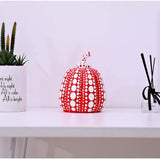 LGYKUMEG Yayoi Kusama Sculpture De Citrouille Statue Statue Ornement Botanical Jardin Décoration Artistes Modern Sculpture Dot Art Accueil Accessoires Accessoires De Bureau,Jaune