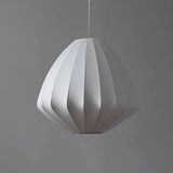 KlkrzJwy Lampe Suspendue Moderne en Forme de Lanterne, Cocon de vers à Soie, Lampe Suspendue au Plafond Blanc, décoration de Salon, luminaires Suspendus de Style Wabi-Sabi pour Dessus de Table
