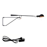 applique murale bras long extensible 115cm Applique à bras pivotant réglable avec interrupteur et prise Lampe de lit Lampes de lecture murales Étude de chambre E27 Lampe de chevet Lampe de lecture