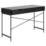 Selsey Bureau, Bois d'ingénierie, Frêne/Noir, 75x110x50 cm