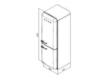 Smeg FAB32RBN1 Ans '50 Blanc Combiné