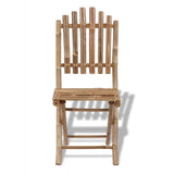 vidaXL Set de 2 chaises Pliables en Bambou