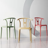 UYKUM Chaise de Salle à Manger en Plastique Designer réplique Tabouret de Bar Bras Salon Wishbone Salle à Manger Chaise Cuisine Dinette Chaises Meubles de Maison
