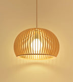 Suspension en bois créative Journal simplifié Abat-jour Plafonnier Lustre Plafonnier Luminaire Suspendu Pour Salle À Manger, Salon, Chambre, Modèle 2