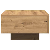 vidaXL Table Basse Chêne Artisanal 55 x 55 x 31 cm, Table de Salon, café Moderne, Fini Minimaliste, Surface Pratique pour Un Style Urbain