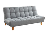 Vente-unique - Canapé 3 Places Convertible clic clac en Tissu Gris Esteban