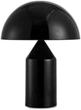 Volu Lampe De Table Tactile Bouton De Chevet, pour Chambre Salon Étude Lumière Moderne Abat-Jour en Métal De Luxe en Forme De Champignon Lampe Créative,Noir,30 * 30 * 41 Cm,incomparable123