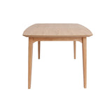 Miliboo Table Extensible rallonges intégrées rectangulaire en Bois Clair L180-230 cm Fifties