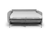 DecoInParis Canapé Convertible Express 3 Places en Tissu Gris ISANDRO