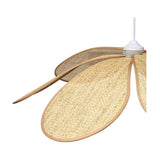 Ostaria 37959 Plafonnier, Suspension cannage rotin naturel 'Margaux' - Ø 68 cm, couleur naturelle - Plafonnier d'intérieur E27 pour salle à manger, salon, chambre