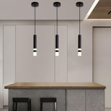 MODEBHD Lampes suspendues modernes noires simples, lampe suspendue en acrylique à bulles de lumière chaude LED intégrée 3000K, lampes suspendues de plafond éclairées au-dessus de l'évier de l'îlot de