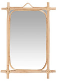 IB Laursen Miroir avec bord en bambou 35,5 x 22 cm