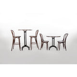 Bolero Cf139 Bois Bistro côté Chaise, Noyer (lot de 2)