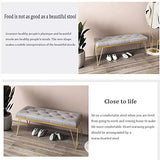 LYRZJJ Repose-Pieds Footstool Ottoman Tableau Tabouret De Chaussure De Changement De Porte De Couloir De Chambre Coussin Souple pour Cabine D'essayage Tabouret Créatif Magasin De Vêtements
