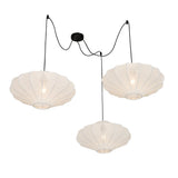 Qazqa plu - Suspension - 3 lumière - L 100 cm - Blanc - Design - éclairage intérieur - Salon I Chambre I Cuisine I Salle à manger