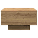 vidaXL Table Basse Chêne Artisanal 55 x 55 x 31 cm, Table de Salon, café Moderne, Fini Minimaliste, Surface Pratique pour Un Style Urbain