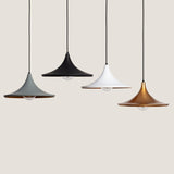 LEDKIA LIGHTING - Suspension Métal Presley | Design Japonais Inspiré | Douille E27 | Câble Réglable en Hauteur | Aluminium Résistant, Doré