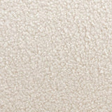 sweeek - Fauteuil scandinave Bois d'hévéa Finition Noyer Clair et Dossier Arrondi en Bouclette Blanche - Amelie