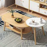 IMYOGI Table Basse de Salon exquise, Table d'appoint pour canapé Double, Petite Table multifonctionnelle/Table de Loisirs (Couleur : C, Taille : 80+40 cm)