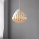 KlkrzJwy Lampe Suspendue Moderne en Forme de Lanterne, Cocon de vers à Soie, Lampe Suspendue au Plafond Blanc, décoration de Salon, luminaires Suspendus de Style Wabi-Sabi pour Dessus de Table