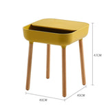 Table basse, table d'appoint de salon, table de canapé, table basse à combinaison simple de table basse carrée petit appartement nordique maison salon table basse table cocktail (couleur : jaune,