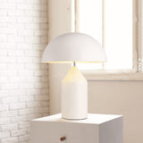 Lampe Champignon Moderne LED Lampe de Chevet Lampea Poser Protection Yeux Bureau Chambre Salon Hôtel Métallique 28x40CM,Gold