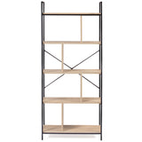 IDMarket - Etagère bibliothèque 5 Niveaux Detroit Design Industriel 170 cm