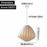 KlkrzJwy Lampe Suspendue Moderne en Forme de Lanterne, Cocon de vers à Soie, Lampe Suspendue au Plafond Blanc, décoration de Salon, luminaires Suspendus de Style Wabi-Sabi pour Dessus de Table