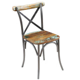 vidaXL 2X Chaise de Salle à Manger Bois Recyclé Massif Chaise de Cuisine