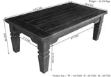 MASSIVMOEBEL24.DE Table Basse 110x60 Acacia laqué Miel Oxford #0428