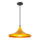 LEDKIA LIGHTING - Suspension Métal Presley | Design Japonais Inspiré | Douille E27 | Câble Réglable en Hauteur | Aluminium Résistant, Doré