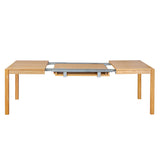 Miliboo Table à Manger Extensible rallonges intégrées en Bois Clair chêne rectangulaire L125-238 cm AGALI