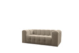 BALOO Canapé 2 Places 200cm - Design Moderne & Grand Confort Tissu Moly (Beige)